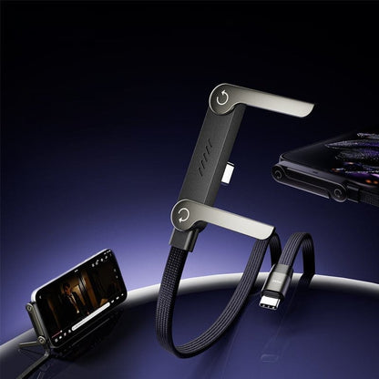 Cilifer® 2-in-1 Invisible Holder Charger Cable – 240W Fast Charging Cord with Built-In Phone Stand