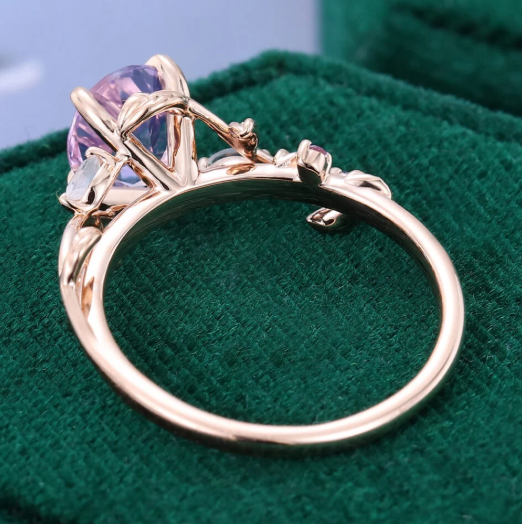 CILIFER® Soft Vibe Oval Cut Lavender Amethyst Promise Ring