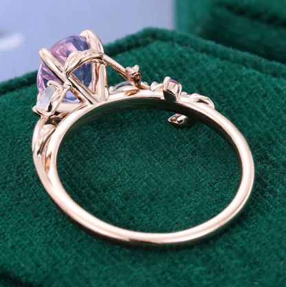CILIFER® Soft Vibe Oval Cut Lavender Amethyst Promise Ring