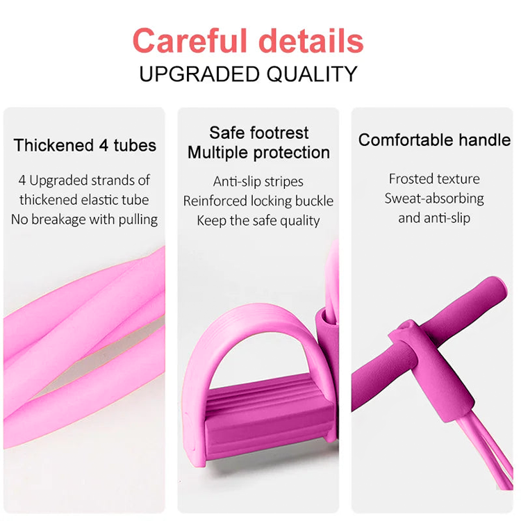 CILIFER® 🎁Limited-time 50% discount⏳21 Fitness Resistance Bands-4 Tube Pedal Ankle Puller