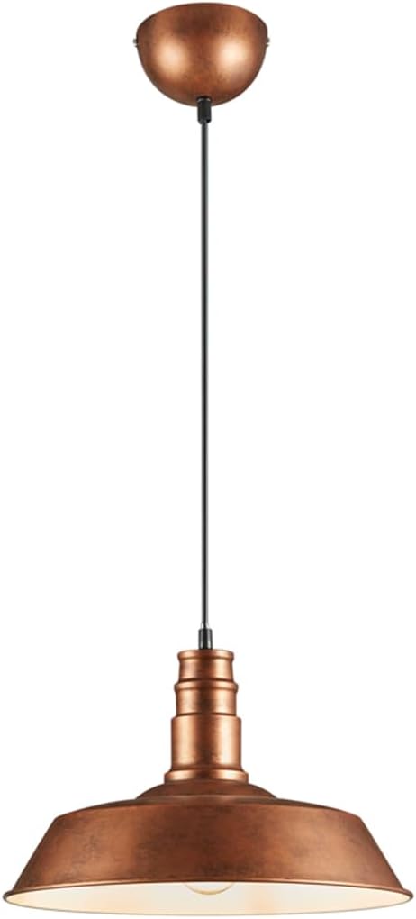 Reality Leuchten Will R30421062 Pendant Light Metal Antique Copper Coloured Excl. 1x E27