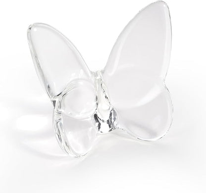 Crystal Butterfly Figurines,Flying Butterfly Figurine Decor Crystal Cut Glass Butterfly Ornament Statue Animal Collectible Home Ornament Decor Transparent