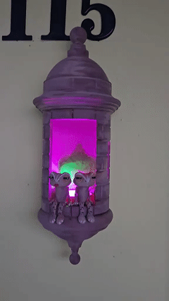 Puerto Rican Garita Wall Coqui Lamp