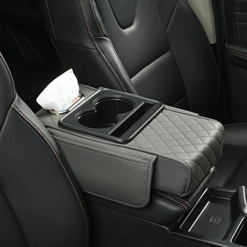 CILIFER® Multifunctional PU Leather Car Armrest Box Mat