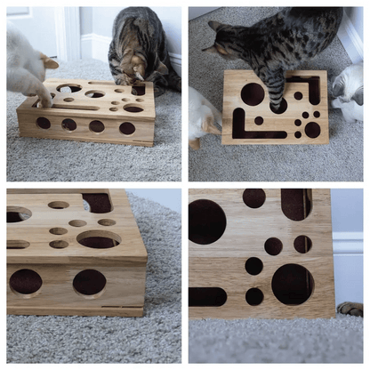CILIFER® 🎁😻✨Cat Scratch Puzzle Enrichment Box: Nail File Stress Free Alternative to Clippers and Grinders