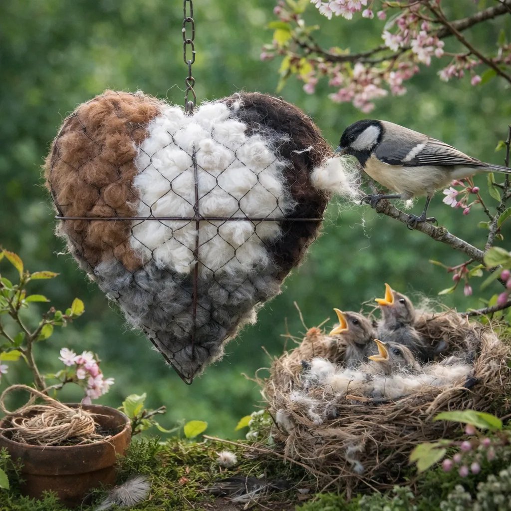 CILIFER® 🔥LAST DAY 49% OFF - ☁ Handmade Alpaca Fiber Bird Nesting Heart 🏡
