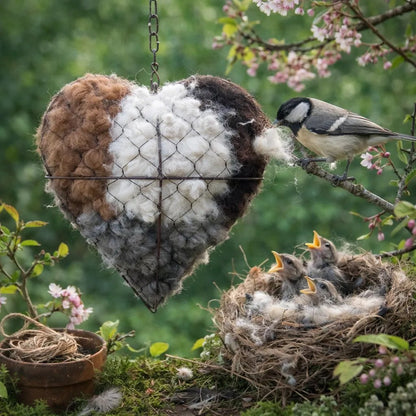 CILIFER® 🔥LAST DAY 49% OFF - ☁ Handmade Alpaca Fiber Bird Nesting Heart 🏡