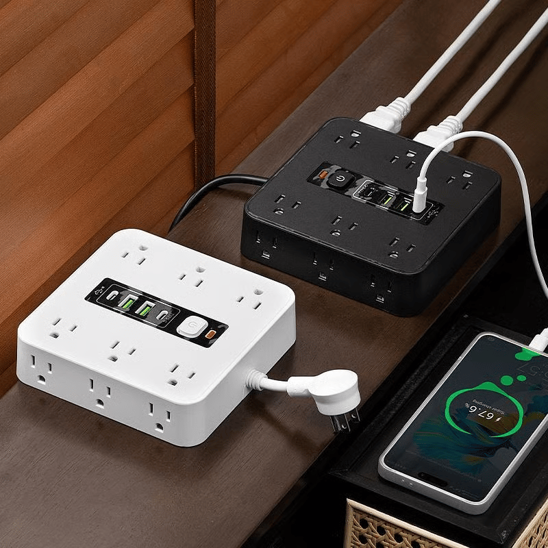 CILIFER® ⚡16-in-1 Power Strip with Switch & Surge Protection.ETL Listed Fireproof Power Strip