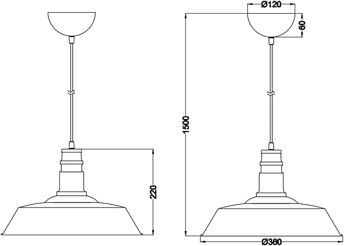 Reality Leuchten Will R30421062 Pendant Light Metal Antique Copper Coloured Excl. 1x E27