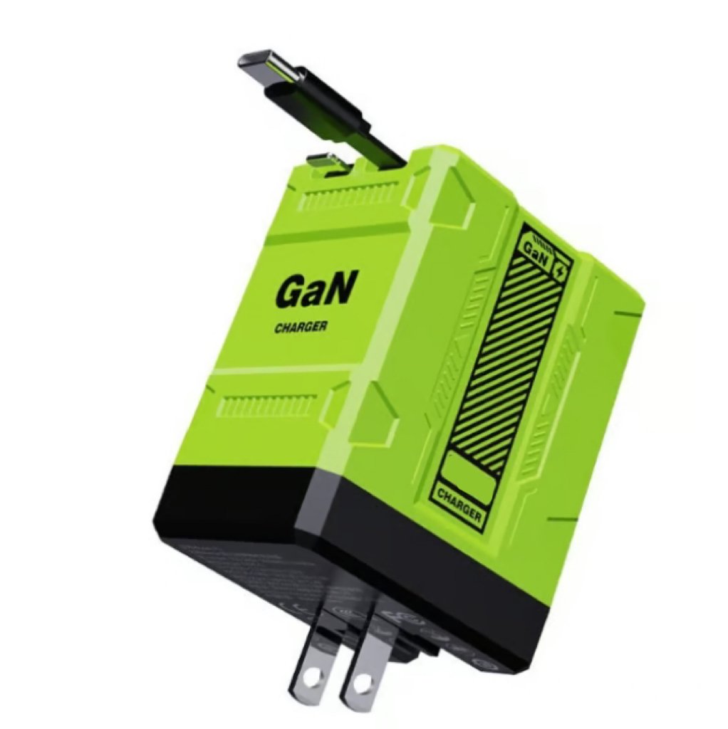 CILIFER® 2-in-1 GaN PD3.0  Charger with Retractable Cables(Plug specifications: US standard plug)