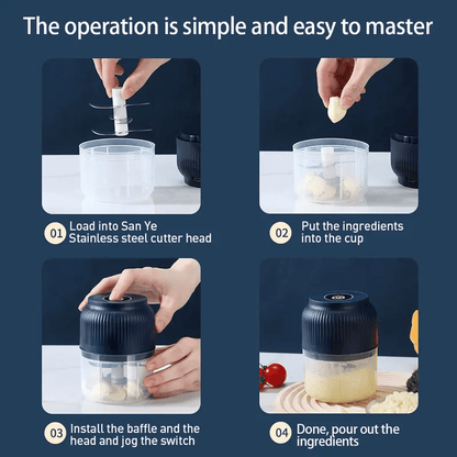 CILIFER® 🔥 Electric Garlic Chopper. Mini Portable Veggie Cutter