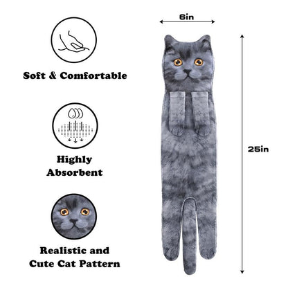CILIFER® 🎁 Early Christmas Sale — Up to 49% OFF! 🎅 Funny Cat Hand Towels