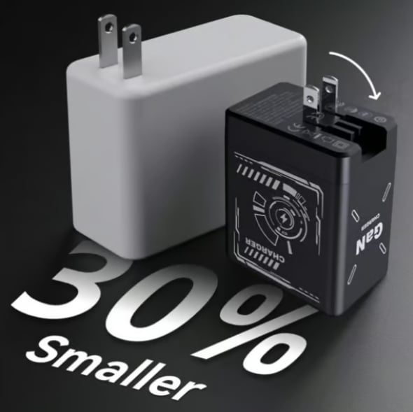 CILIFER® 2-in-1 GaN PD3.0  Charger with Retractable Cables(Plug specifications: US standard plug)