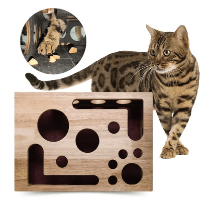 Cilifer®Cat Scratch Puzzle Enrichment Box: Nail File Stress Free Alternative to Clippers and Grinders