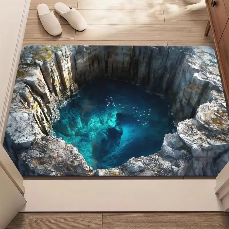 CILIFER® 🔥Visual Illusion Endless Abyss Pattern HD Printed Non-Slip Doormat😃Same as in the video