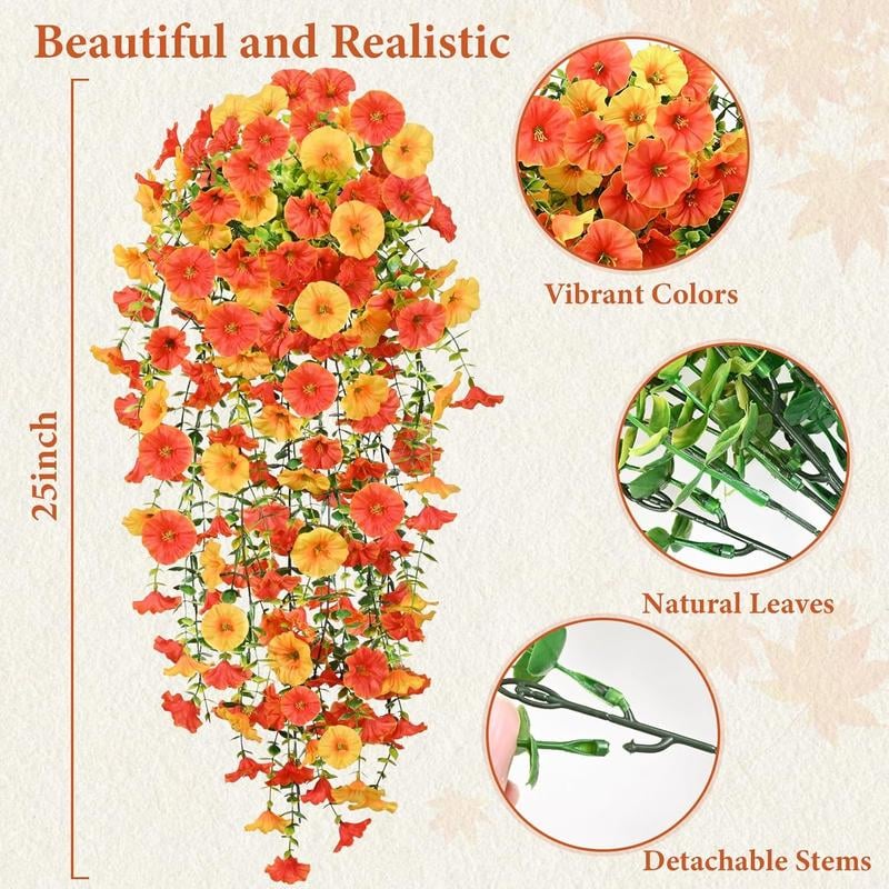 2 Bundle of Green Leaves Orange