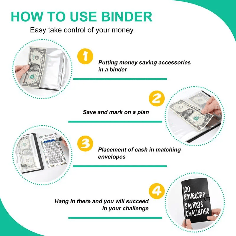 CILIFER® 🔥HOT SALE 49％ OFF🔥--✉️100 Envelope Savings Challenge Book