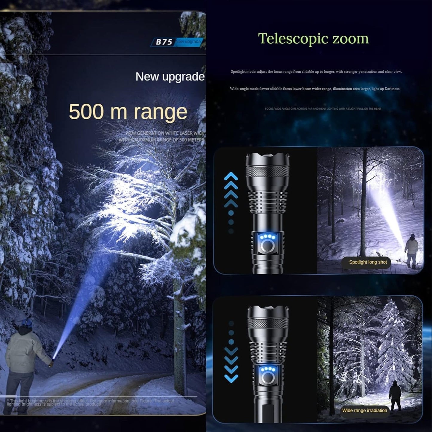 CILIFER® ✨Rechargeable LED Flashlight - High Lumen. Waterproof. Ultra Bright Flashlight for Emergencies