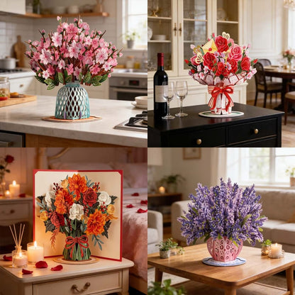 CILIFER® 🏆55K+ SOLD! 🌼💌 Forever-Blooming 3D Flower Pop-Up Card– Personalized Love Message & Everlasting Bloom 🎁