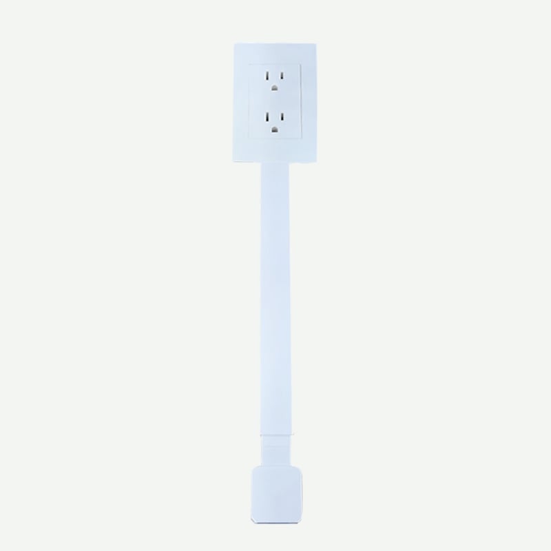 CILIFER® 🔥Outlet Electrical Outlet Extender & 2 AC Outlets Extendable 43-62cm Rotatable 180° for Couches Desks Nightstands