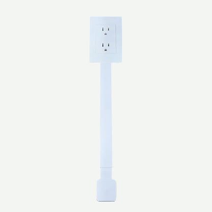 CILIFER® 🔥Outlet Electrical Outlet Extender & 2 AC Outlets Extendable 43-62cm Rotatable 180° for Couches Desks Nightstands