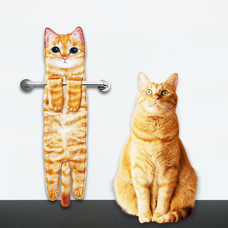 CILIFER® 🎁 Early Christmas Sale — Up to 49% OFF! 🎅 Funny Cat Hand Towels