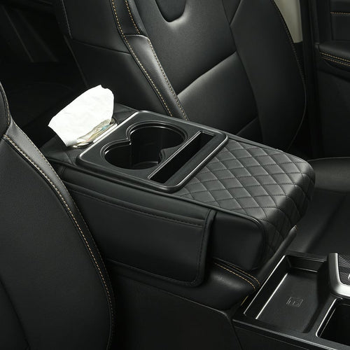 CILIFER® Multifunctional PU Leather Car Armrest Box Mat