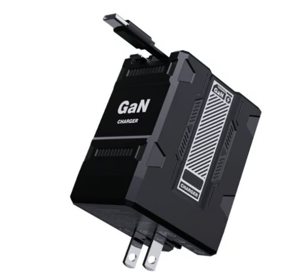 CILIFER® 2-in-1 GaN PD3.0  Charger with Retractable Cables(Plug specifications: US standard plug)