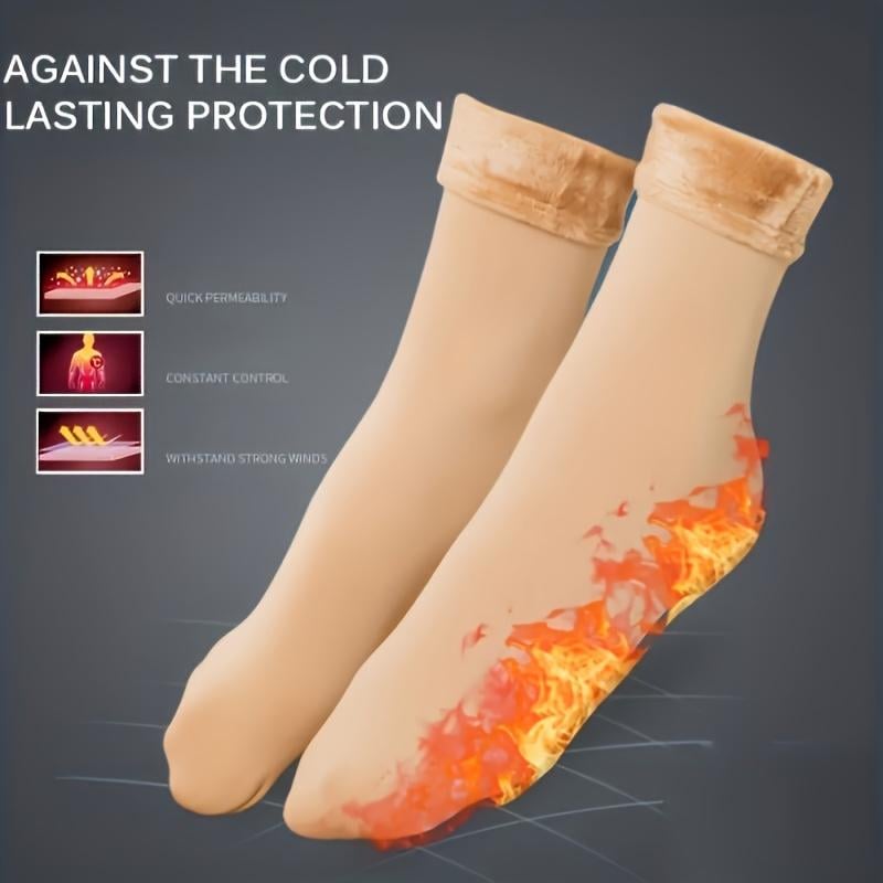 SFRCORD® 5 pairs of thick fleece-lined. warm.  snow socks