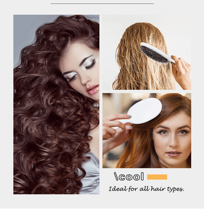 CILIFER® Viral World-Famous 5x Sold Out Paddle Brush - Smoother. Stronger. Shinier Hair - Boar Bristle Brush with Nylon Bristles and Microsphere Massaging Tips