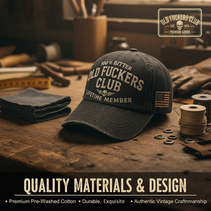 SFRCORD® Vintage Distressed Old Club Lifetime Member Cap