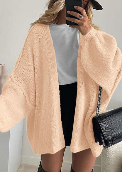 SFRCORD® Womens Oversized Cardigan Sweaters Fall Long Lantern Sleeve Knit Open Front Lightweight Sweater