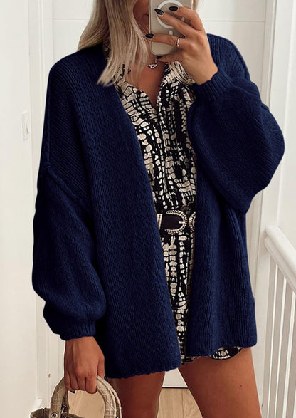 SFRCORD® Womens Oversized Cardigan Sweaters Fall Long Lantern Sleeve Knit Open Front Lightweight Sweater
