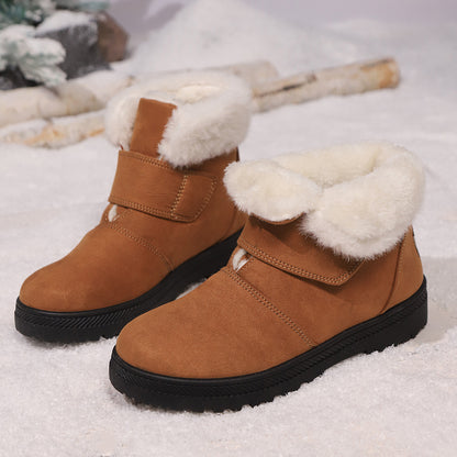 SFRCORD® Women's Winter Slip-On Low Heel Non-Slip TPU Sole Snow Boots