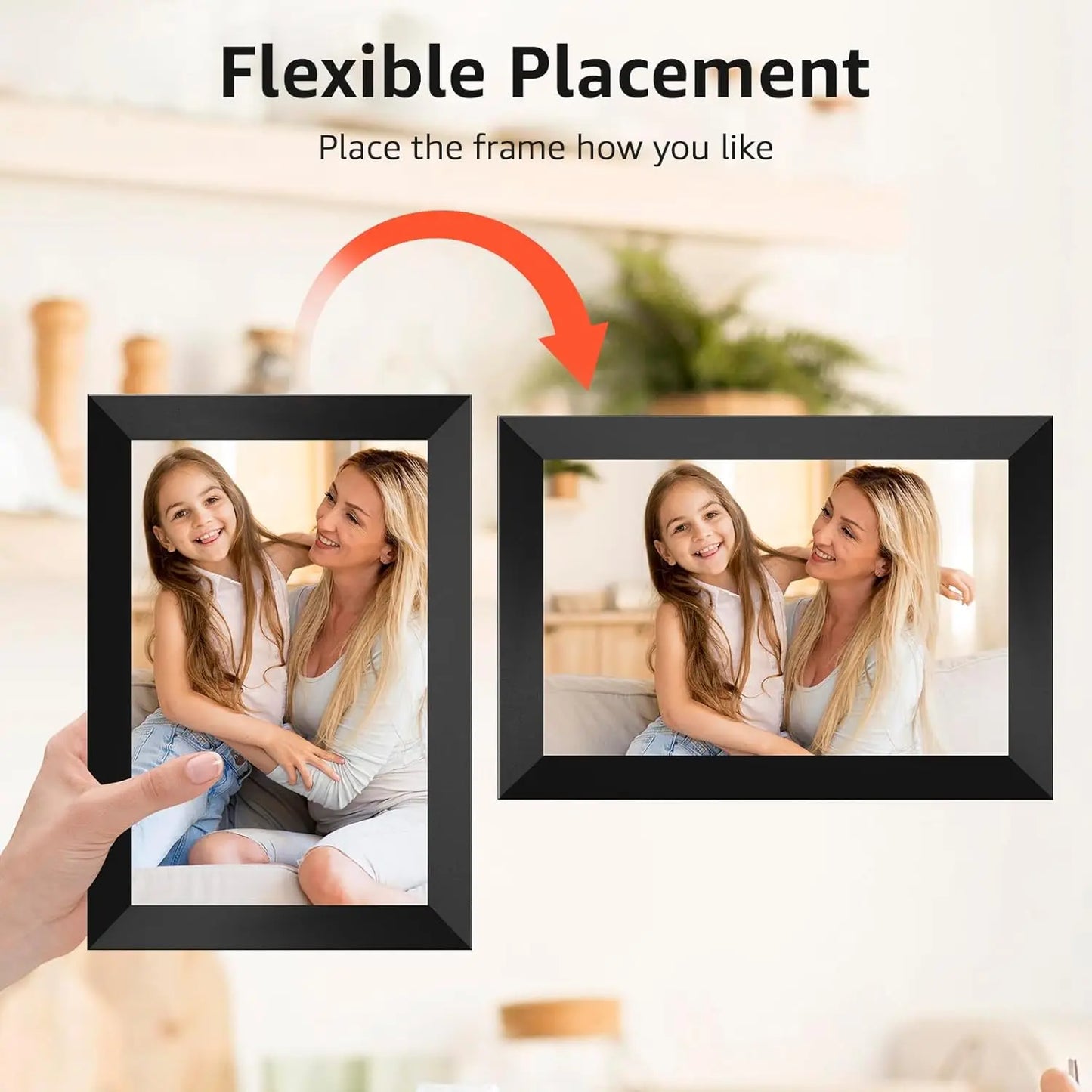 CILIFER® 10.1 Inch WiFi Digital Picture Frame 1280x800 HD IPS Touch Screen Digital Photo Frame Electronic 32GB Memory Auto-Rotate
