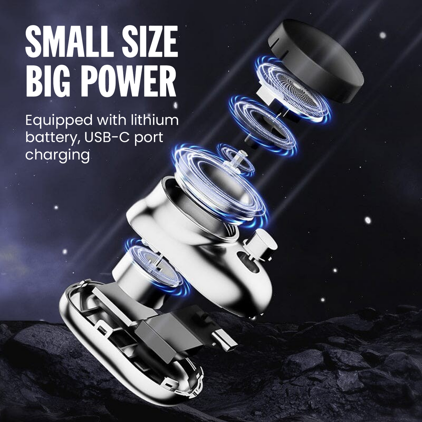 Luhaka® Mini-Shave Portable Electric Shaver