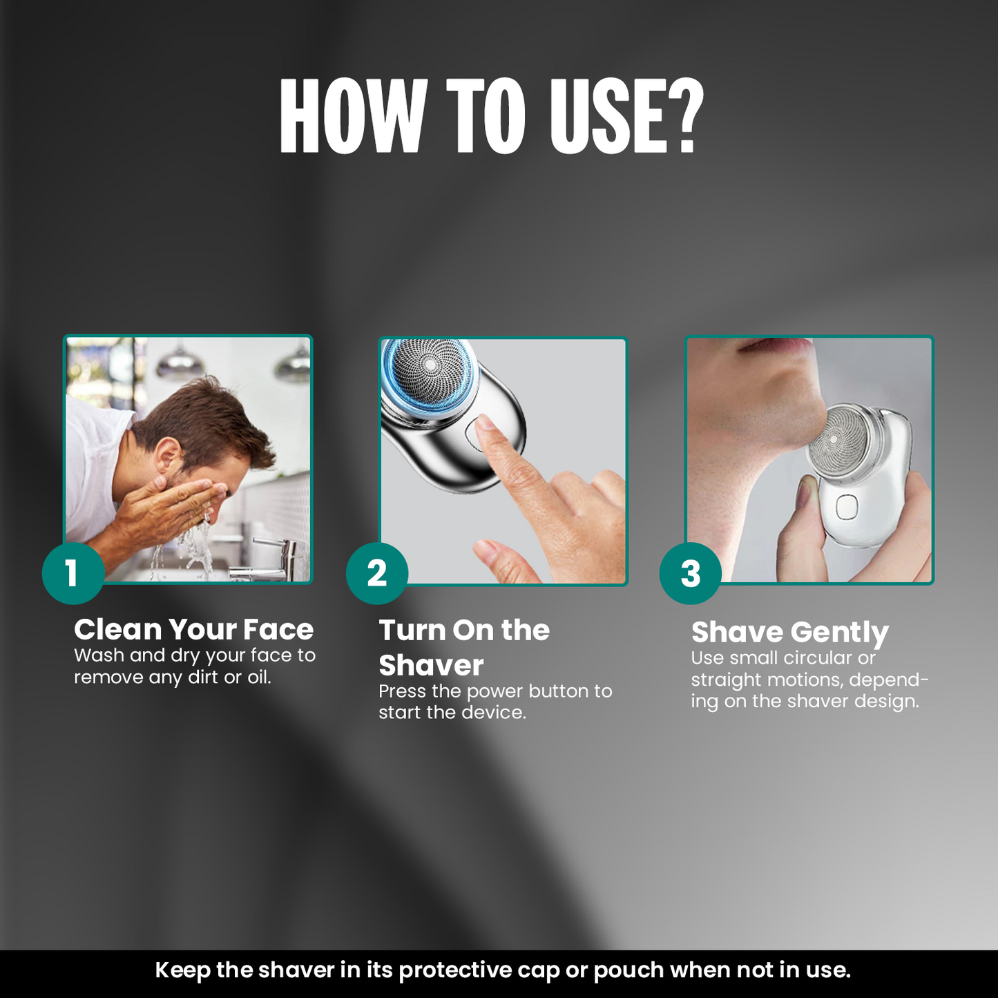 Luhaka® Mini-Shave Portable Electric Shaver