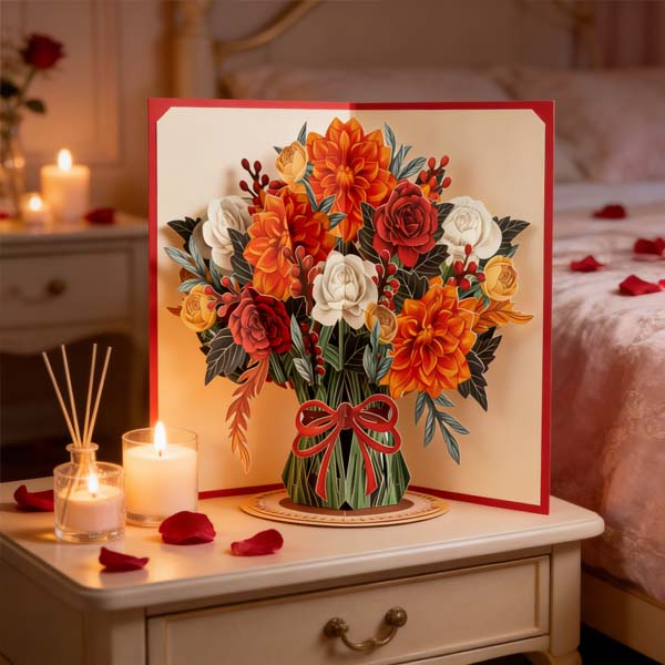 CILIFER® 🏆55K+ SOLD! 🌼💌 Forever-Blooming 3D Flower Pop-Up Card– Personalized Love Message & Everlasting Bloom 🎁