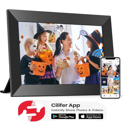 CILIFER® 10.1 Inch WiFi Digital Picture Frame 1280x800 HD IPS Touch Screen Digital Photo Frame Electronic 32GB Memory Auto-Rotate