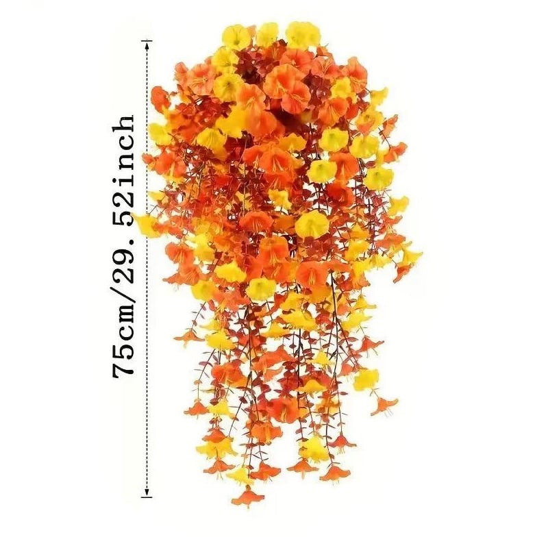 2 Bundle of Autumn Leaves Orange