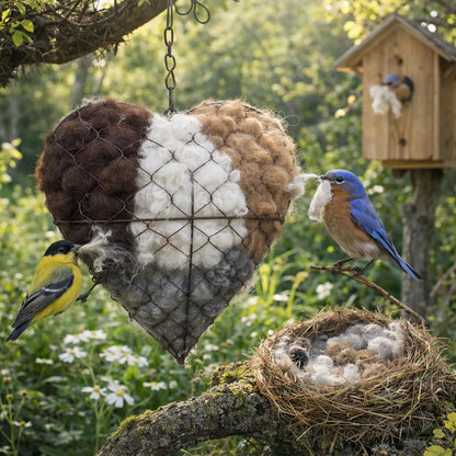 CILIFER® 🔥LAST DAY 49% OFF - ☁ Handmade Alpaca Fiber Bird Nesting Heart 🏡